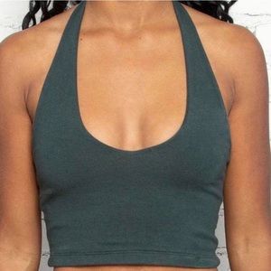 John Galt Green Alexis Halter Top brandy Melville